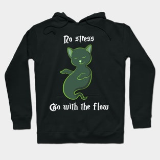 Go with the flow - white Hoodie